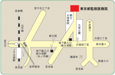 図　監察医務院案内図