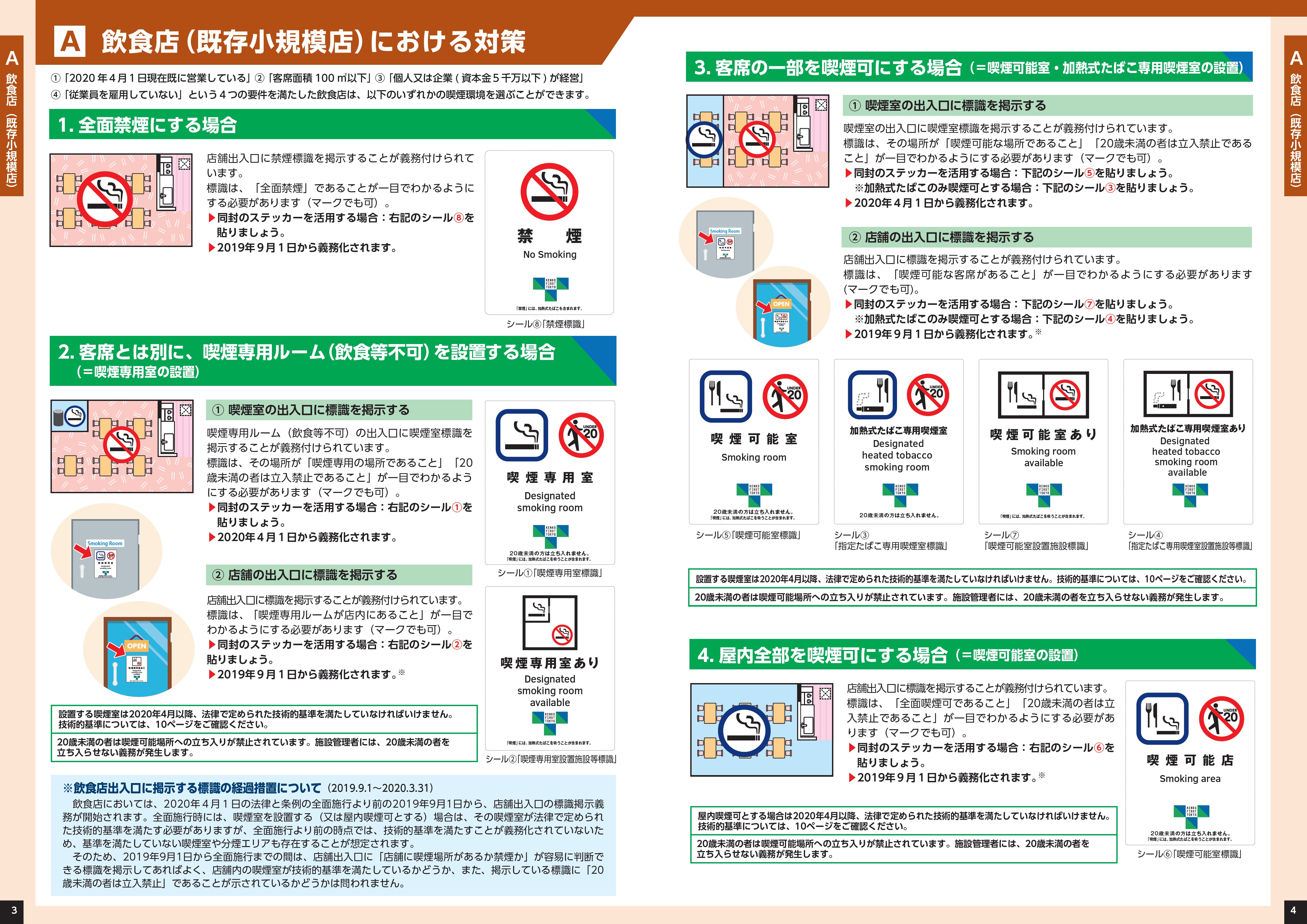 店頭表示用ステッカー