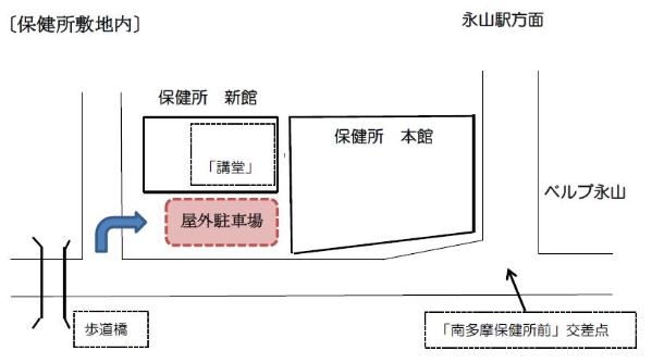 保健所敷地内