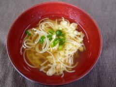 写真　かきたまにゅうめんの様子