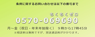 受動喫煙防止条例に関する問合わせ