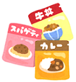 イラスト　保存食品