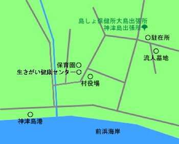 神津島支所周辺地図