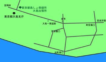 大島出張所の案内図