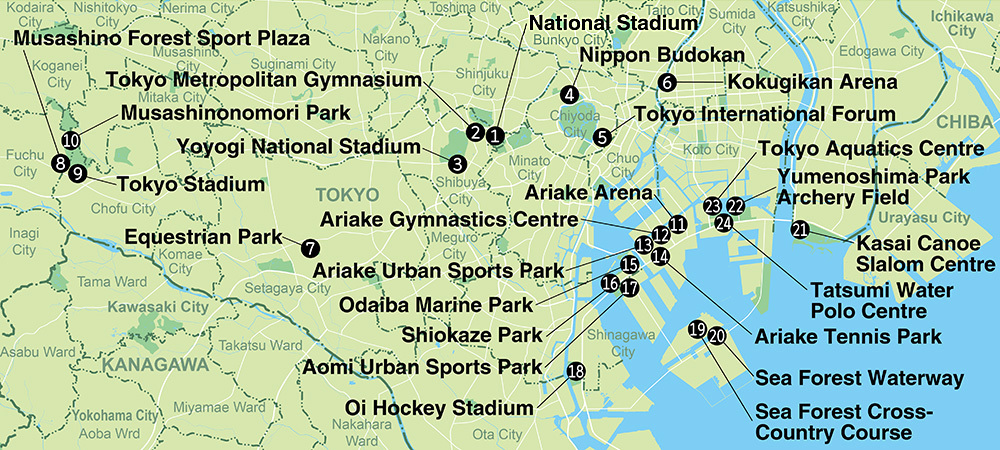 オリンピック・Paralympic Games会場付近のコースを歩いてみよう